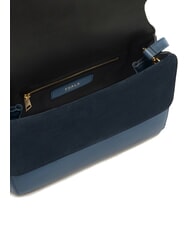 FURLA DOMUS  Umhängetasche, Leder grau blau - Damentaschen - 5