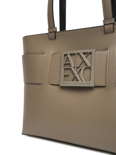 A|X BUCKLE Schulter-Shopper-Tasche Braunbarsch - Damentaschen