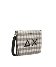 SUN68 TARTAN Clutch mit Polyserin und Schultergurt grummelig - Damentaschen - 2