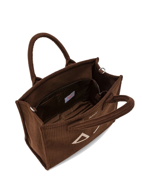 CALI CORDUROY Handtasche, mit Schultergurt Braun - Damentaschen