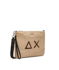 SUN68 CORDUROY Clutch mit Handgelenk- und Schultergurt Beige - Damentaschen - 2