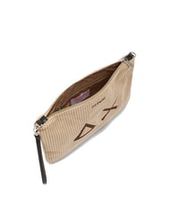 SUN68 CORDUROY Clutch mit Handgelenk- und Schultergurt Beige - Damentaschen - 3