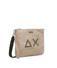 SUN68 VELVET Clutch mit Polyserin und Schultergurt Beige - Damentaschen - 2