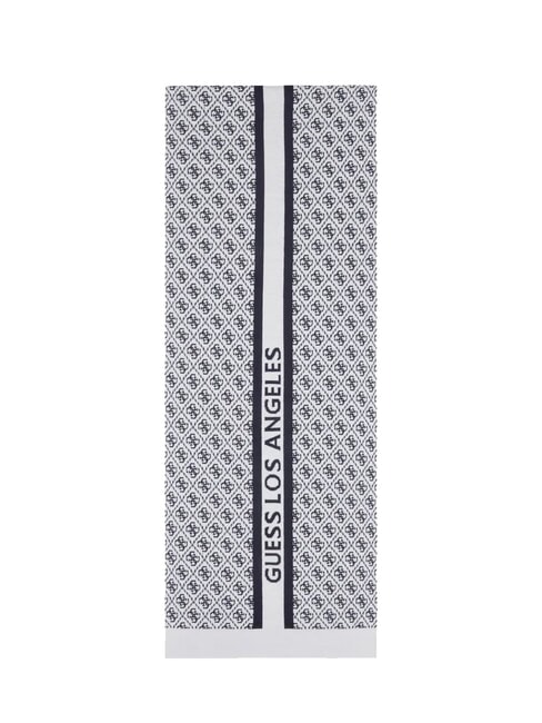 SEVYN 4G LOGO Schal 4 g Creme und Blau - Schals