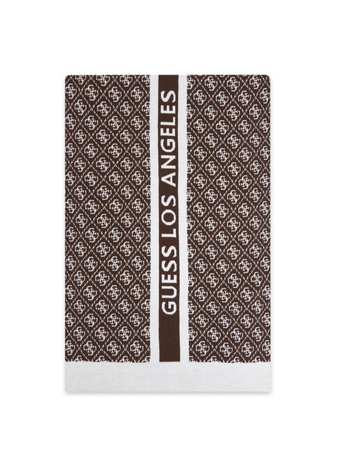 SEVYN 4G LOGO Schal 4 g Braun und Creme - Schals