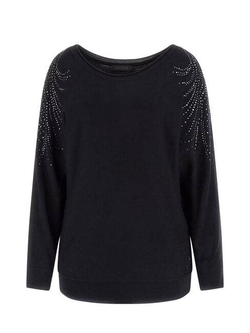 BAT SLEEVE LORETTA Pullover mit U-Boot-Ausschnitt und lockerer Passform jetbla - Damenpullover