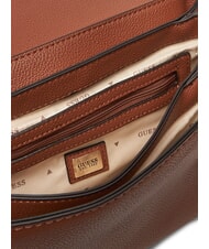GUESS GREGORIA Umhängetasche mit Überschlag COGNAC - Damentaschen - 6