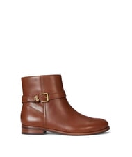 RALPH LAUREN BROOKE 2 Niedrige Lederstiefeletten mit Schnalle - Damenschuhe