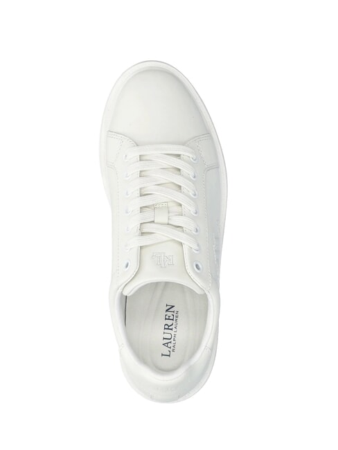 AINSLEY Leder-Sneaker mit gesticktem Logo weiches Weiß - Damenschuhe