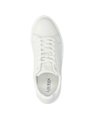 RALPH LAUREN AINSLEY Leder-Sneaker mit gesticktem Logo weiches Weiß - Damenschuhe - 4