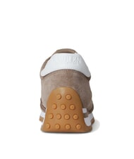 RALPH LAUREN DANI Mikroperforierte Sneakers aus Wildleder taupebraun/taupebraun/weiß - Damenschuhe - 5