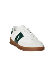 RALPH LAUREN HERITAGE AERA Leder-Sneakers cremewei&szlig;/waldgr&uuml;n - Herrenschuhe - 3