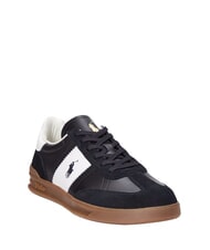 RALPH LAUREN HERITAGE AERA Leder-Sneakers Schwarz-Weiss - Herrenschuhe - 3