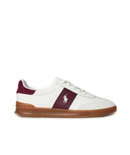 RALPH LAUREN HERITAGE AERA Leder-Sneakers cremewei&szlig;/weinrot - Herrenschuhe - 2