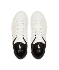 RALPH LAUREN HERITAGE COURT 2 Leder-Sneakers Deckwash weiß/schwarz - Herrenschuhe - 3