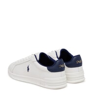 RALPH LAUREN HERITAGE COURT 2 Leder-Sneakers Deckwash weiß/marineblau - Herrenschuhe - 5