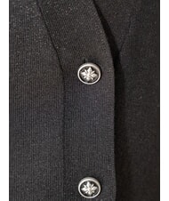 JOHN RICHMOND PEACEFUL Lurex-Cardigan mit Knöpfen Schwarz - Damenpullover - 3