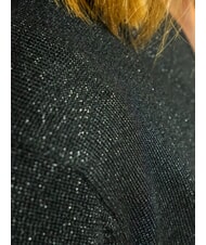 JOHN RICHMOND PEACEFUL Lurex-Cardigan mit Knöpfen Schwarz - Damenpullover - 4