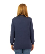 JOHN RICHMOND PARANA Lurex-Cardigan mit Rundhalsausschnitt Blau - Damenpullover - 2