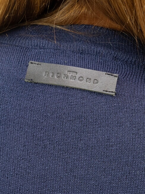 PARANA Lurex-Cardigan mit Rundhalsausschnitt Blau - Damenpullover