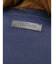 JOHN RICHMOND PARANA Lurex-Cardigan mit Rundhalsausschnitt Blau - Damenpullover - 4