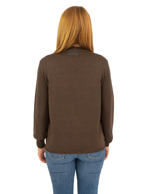 PARANA Lurex-Cardigan mit Rundhalsausschnitt dunkel - Damenpullover