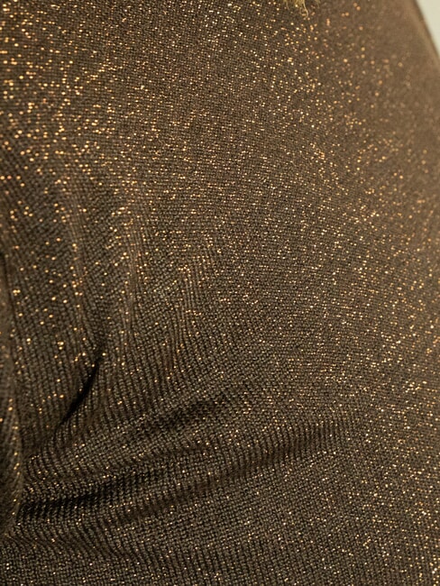 PARANA Lurex-Cardigan mit Rundhalsausschnitt dunkel - Damenpullover