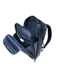 PIQUADRO BLUE SQUARE Fast-Check-Lederrucksack für 15,6"-Laptop Blau - PC-Rucksäcke - 5