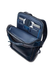 PIQUADRO BLUE SQUARE Fast-Check-Lederrucksack für 15,6"-Laptop Blau - PC-Rucksäcke - 7