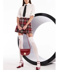 GAUDÌ EVELYN LAK Mittelgroße Umhängetasche aus Lackleder ROT - Damentaschen - 4