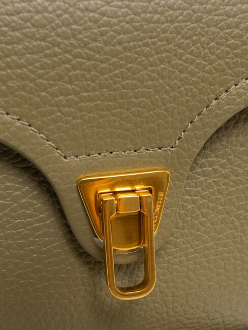 MARVIN Mini-Handtasche aus Leder mit Schultergurt Lorbeergrün - Damentaschen