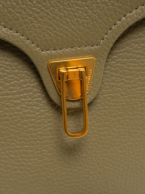 MARVIN Lederhandtasche mit Schultergurt Lorbeergrün - Damentaschen