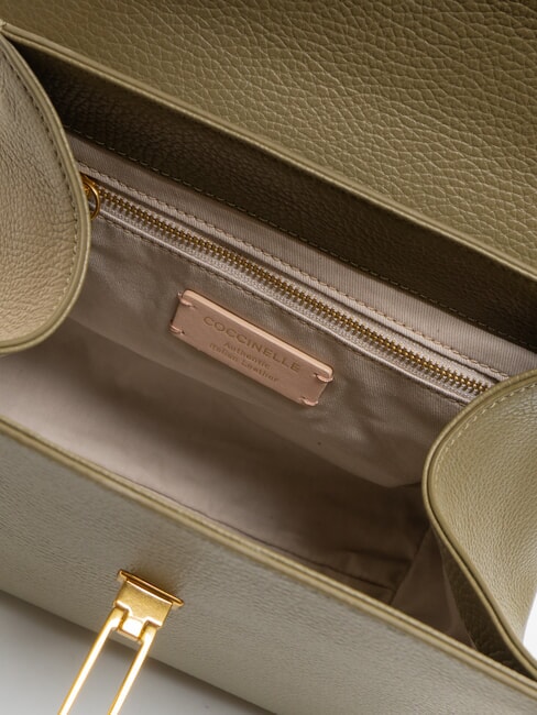 MARVIN Lederhandtasche mit Schultergurt Lorbeergrün - Damentaschen