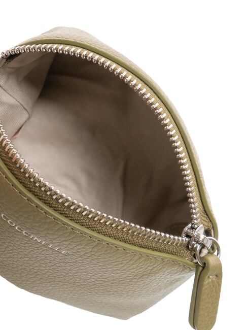 AGATEA Kosmetiktasche aus Leder Lorbeergrün - Etuitaschen &amp; Necessaire