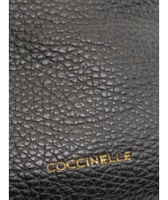 COCCINELLE LILY Mini-Schultergürteltasche aus Leder Schwarz - Damentaschen - 4