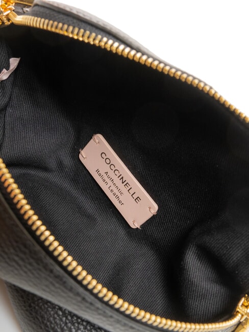 LILY Mini-Schultergürteltasche aus Leder Schwarz - Damentaschen