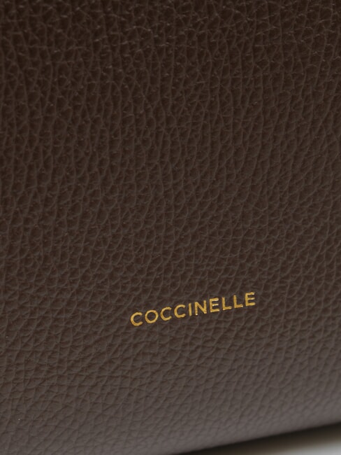 KLICHE Lederhandtasche mit Schultergurt brauner Fondant - Damentaschen