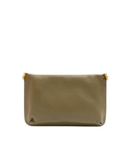 COCCINELLE HYLE Kleine flache Umhängetasche aus Leder Lorbeergrün - Damentaschen - 3