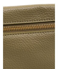 COCCINELLE HYLE Kleine flache Umhängetasche aus Leder Lorbeergrün - Damentaschen - 6