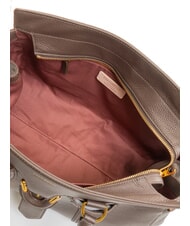 COCCINELLE YORK Lederhandtasche mit Schnalle brauner Fondant - Damentaschen - 6