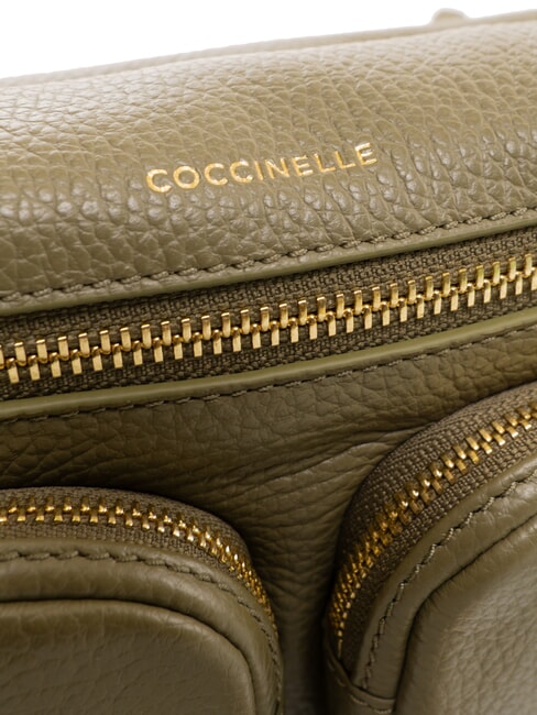 HYLE Kleine Ledertasche mit doppeltem Verwendungszweck Lorbeergrün - Damentaschen