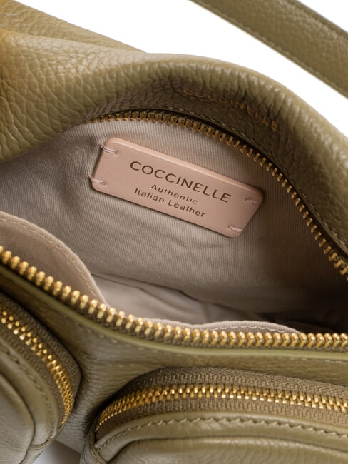 HYLE Kleine Ledertasche mit doppeltem Verwendungszweck Lorbeergrün - Damentaschen