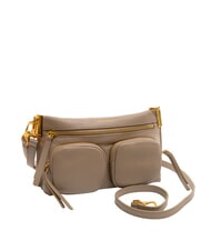 COCCINELLE HYLE Kleine Ledertasche mit doppeltem Verwendungszweck warmes Taupe - Damentaschen - 2