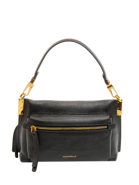 HYLE Kleine Ledertasche mit doppeltem Verwendungszweck Schwarz - Damentaschen