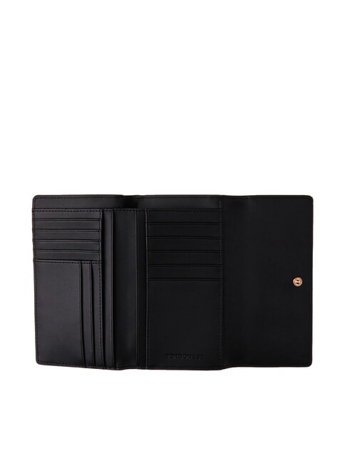 VITE COATED OP Mittelgroße Geldbörse mit Klappe natur op / schwarz - Brieftaschen Damen