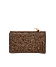 BORBONESE VITE COATED OP Mittelgroße Geldbörse mit Klappe natur op / schwarz - Brieftaschen Damen - 3