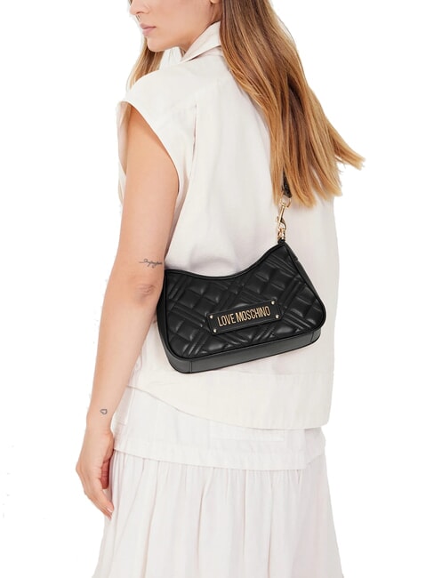 QUILTED Tasche mit Doppelfunktion Schwarz - Damentaschen