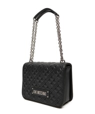 LOVE MOSCHINO QUILTED Umhängetasche mit Doppelfunktion Schwarz Schwarz - Damentaschen - 2
