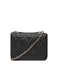 LOVE MOSCHINO QUILTED Umhängetasche mit Doppelfunktion Schwarz Schwarz - Damentaschen - 3