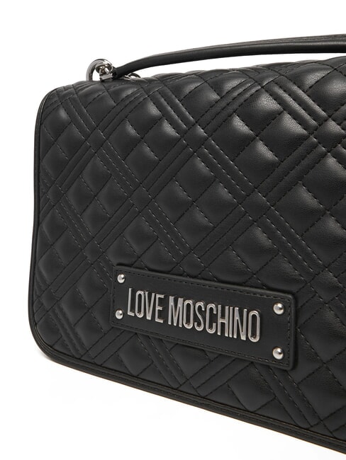 QUILTED Umhängetasche mit Doppelfunktion Schwarz Schwarz - Damentaschen